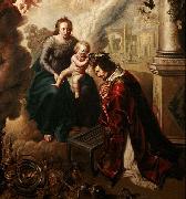 unknow artist Saint Lawrence crowned by Baby Jesus, Claude de Jongh china oil painting artist